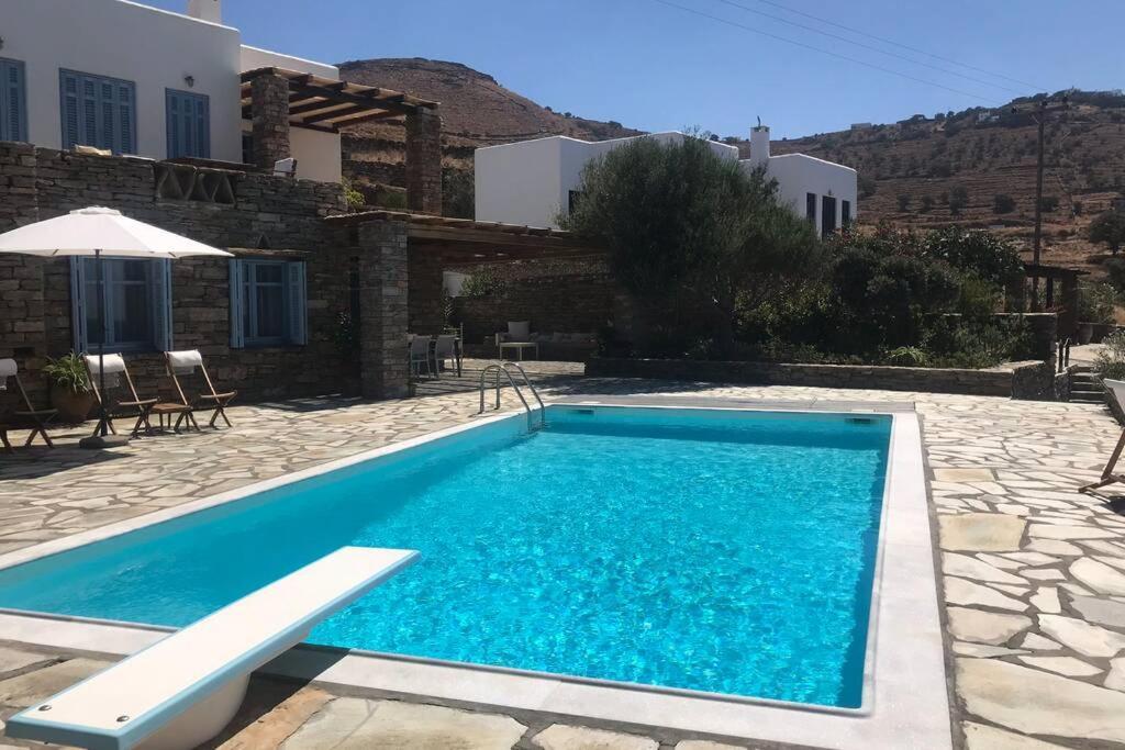 Sunset Villa With Swimming Pool At Tzia Ligia  Extérieur photo