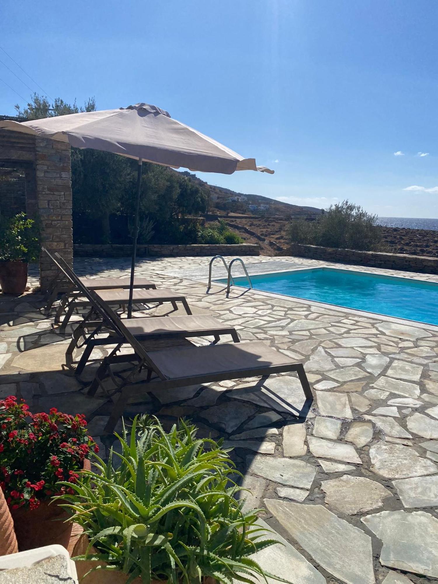 Sunset Villa With Swimming Pool At Tzia Ligia  Extérieur photo